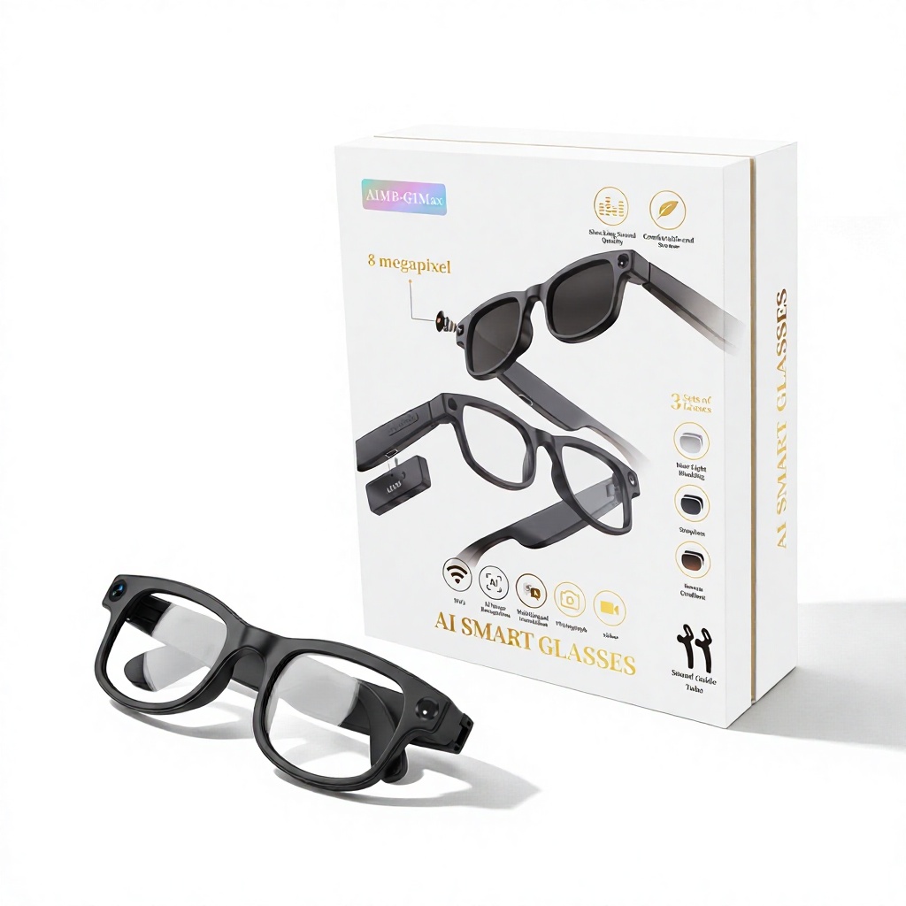 Smart Glasses Lens - Kacamata pintar AI 2026, dilengkapi kamera,