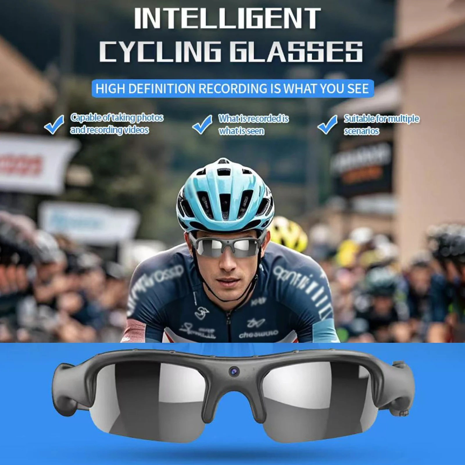 Kacamata Pintar WIFI Kamera 10 - Smart Glasses Lens ulasan dan harga