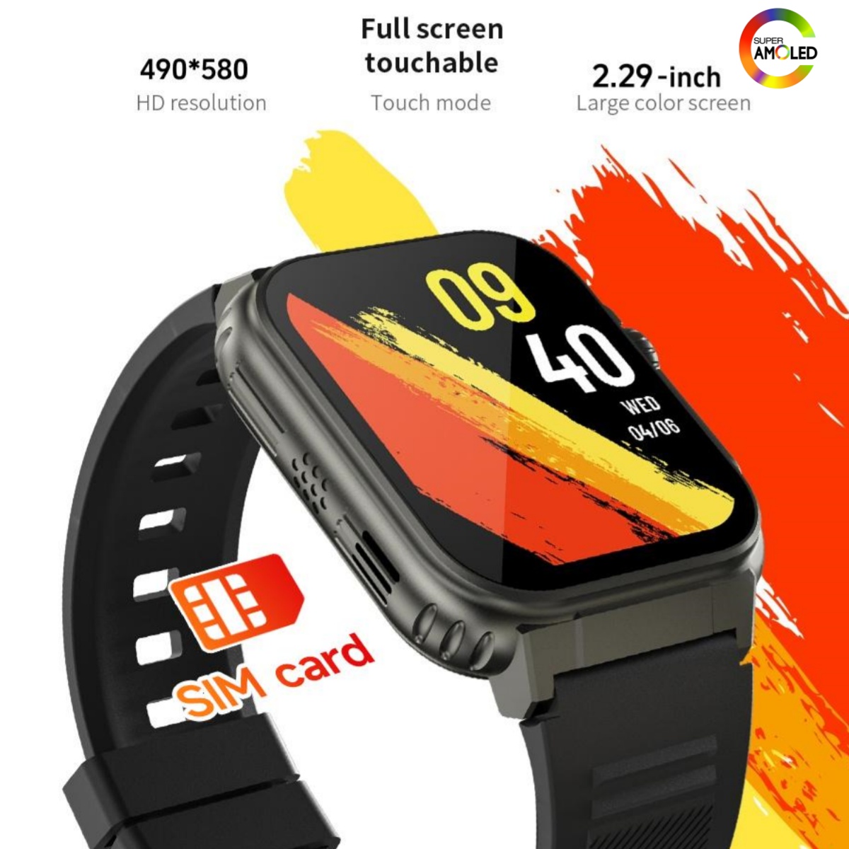 Jam Tangan Pintar S12 Ultra MA - Fall Detection Watch ulasan dan harga